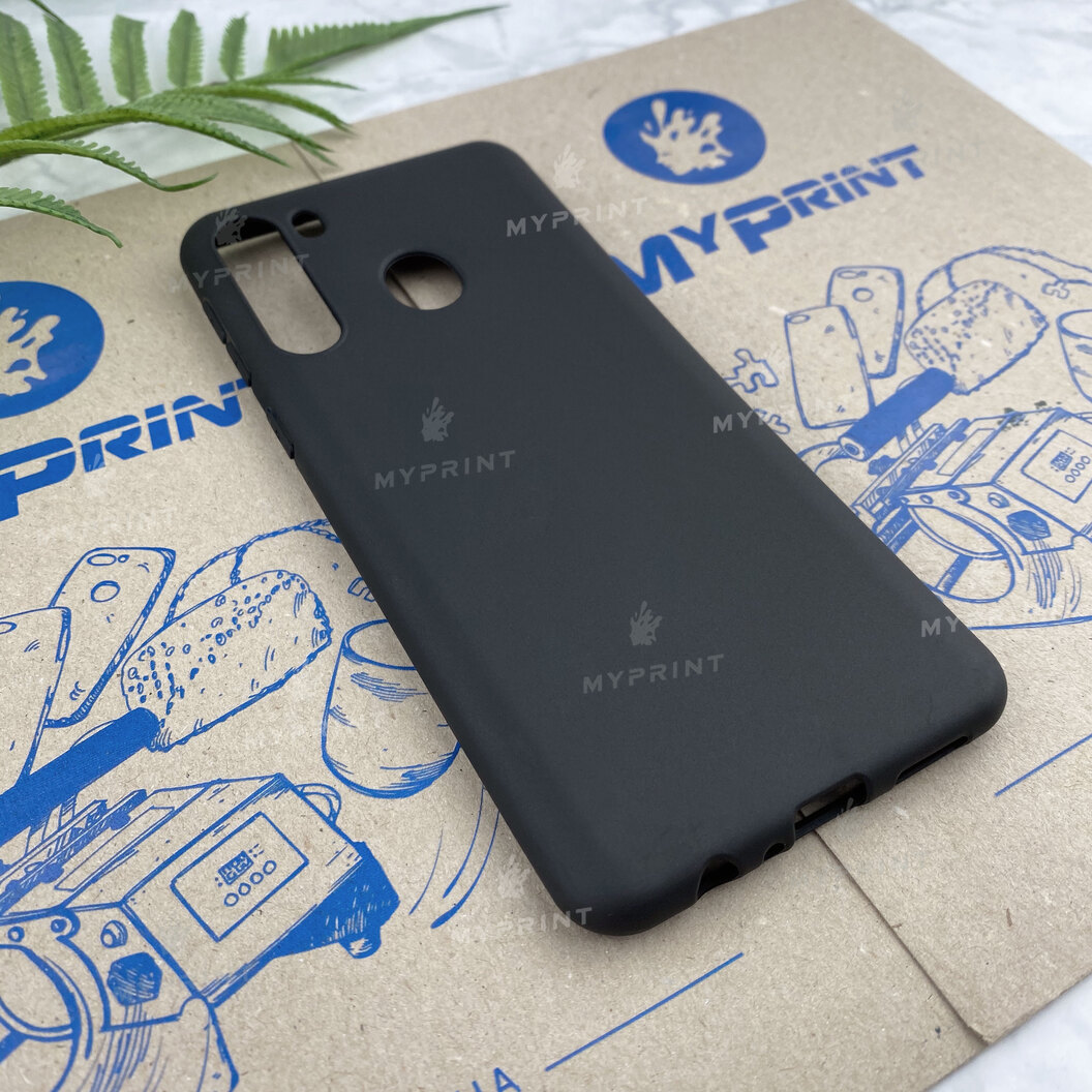 Чохол силіконовий для Samsung A21 чорний (6352) - фото 2 - Чохли для УФ друку