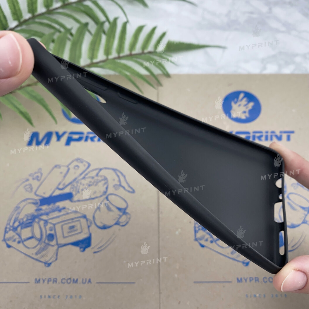Чохол силіконовий для Samsung A21 чорний (6352) - фото 4 - Чохли для УФ друку