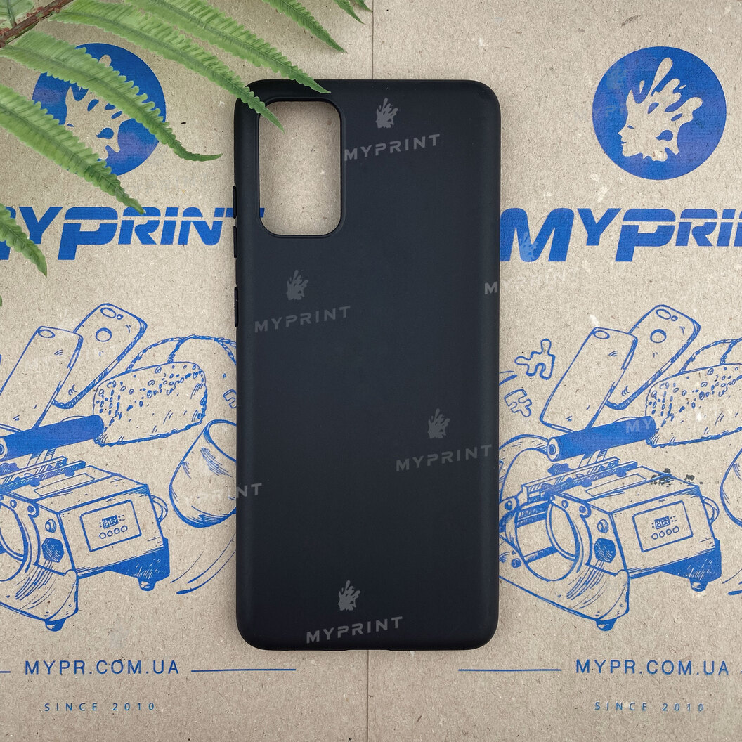 Чохол силіконовий для Samsung S20 Plus чорний (6359) - фото 1 - Чохли для УФ друку