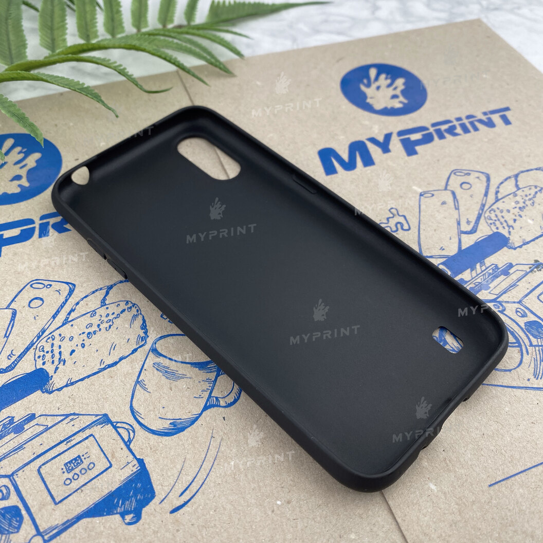 Чохол силіконовий для Samsung A01 / M01 чорний (6350) - фото 3 - Чохли для УФ друку