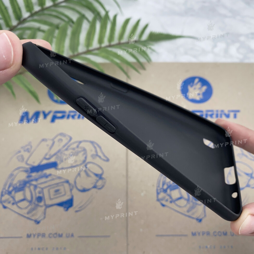 Чохол силіконовий для Samsung A01 / M01 чорний (6350) - фото 4 - Чохли для УФ друку
