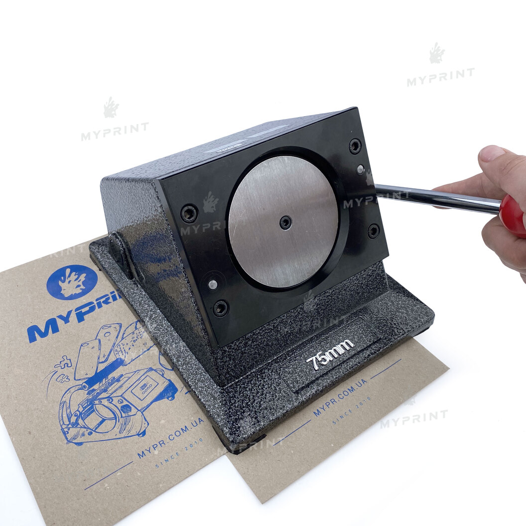 Висічка d = 75 мм (0082) - фото 3 Висічка d = 75 мм (0082) - фото 3 - Обладнання і заготовки для значків магнітів брелоків