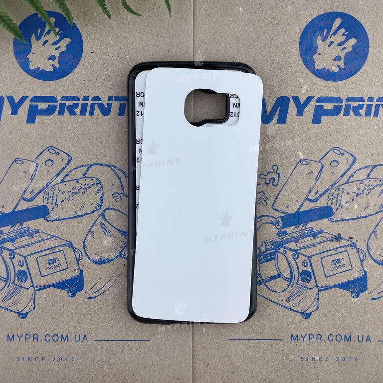 Чохол для сублімації 2D пластиковий (PC) для Samsung S6 Edge чорний (3302)  Чохол для сублімації 2D пластиковий (PC) для Samsung S6 Edge чорний (3302)