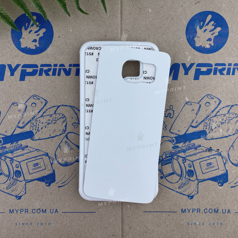 Чохол для сублімації 2D пластиковий (PC) для Samsung S6 Edge білий (3303)  Чохол для сублімації 2D пластиковий (PC) для Samsung S6 Edge білий (3303)
