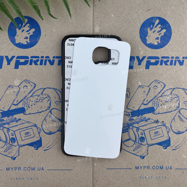 Чехол для сублимации 2D пластиковый (PC) для Samsung S6 черный (3306) 