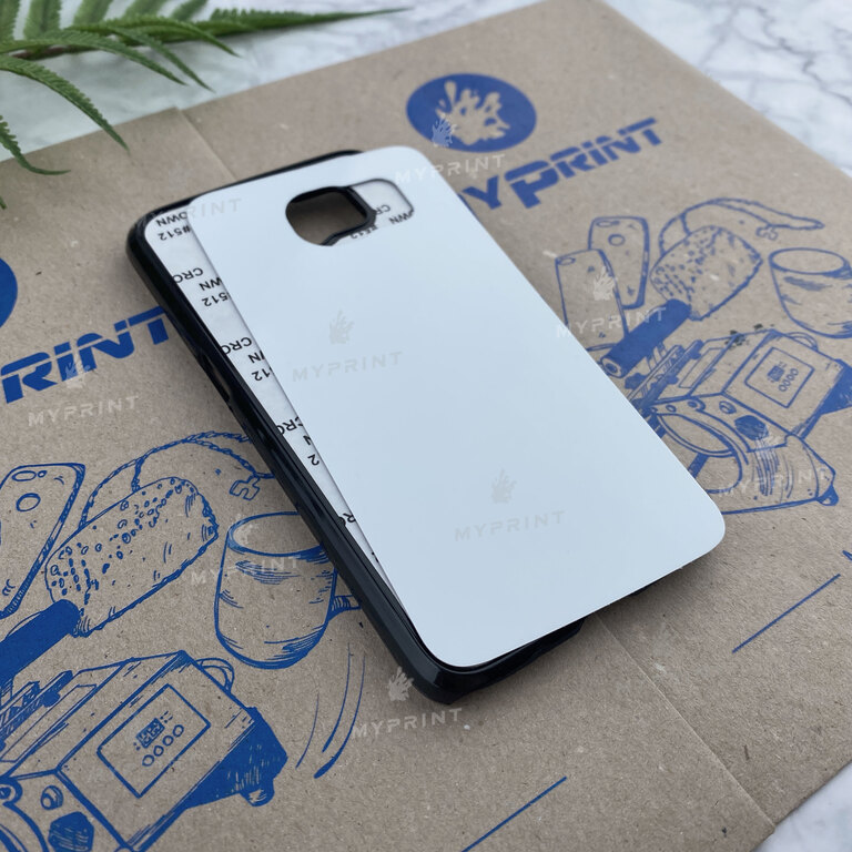 Чехол для сублимации 2D пластиковый (PC) для Samsung S6 черный (3306) 