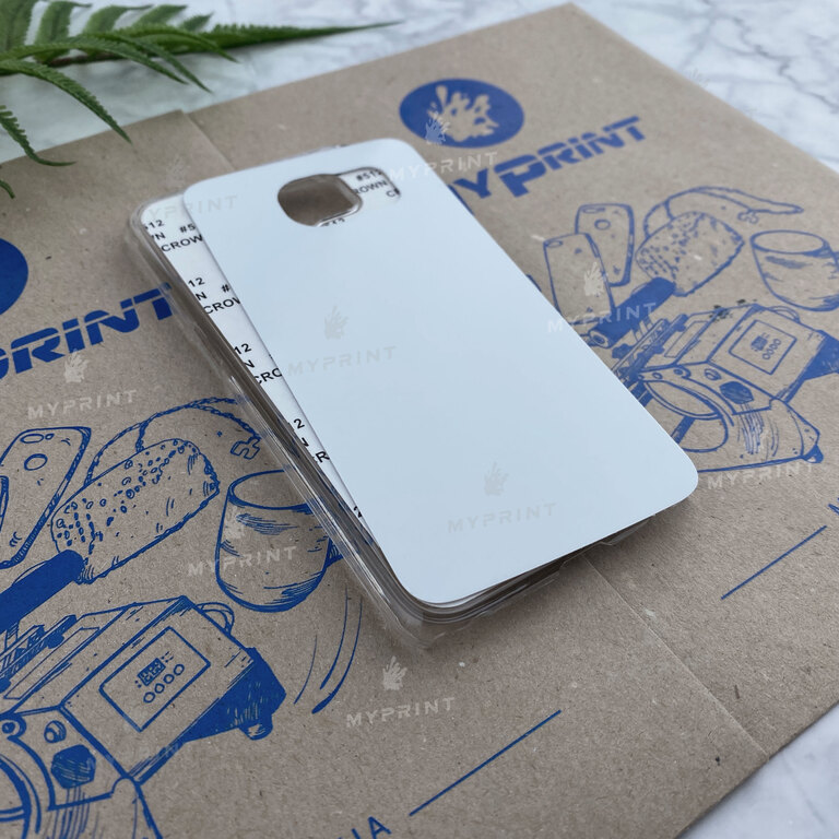 Чехол для сублимации 2D пластиковый (PC) для Samsung S6 прозрачный (3308) 