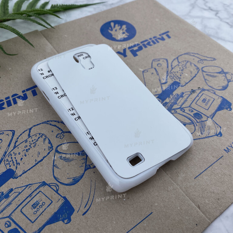 Чохол для сублімації 2D пластиковий (PC) для Samsung S4 білий (3315) 