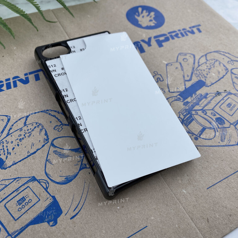 Cover for sublimation 2D plastic (PC) for Sony Xperia Z5 Compact black (3489)  Cover for sublimation 2D plastic (PC) for Sony Xperia Z5 Compact black (3489)