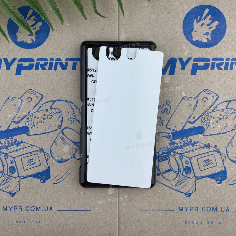 Чехол для сублимации 2D пластиковый (PC) для Sony Xperia Z4 Compact черный (3504) 