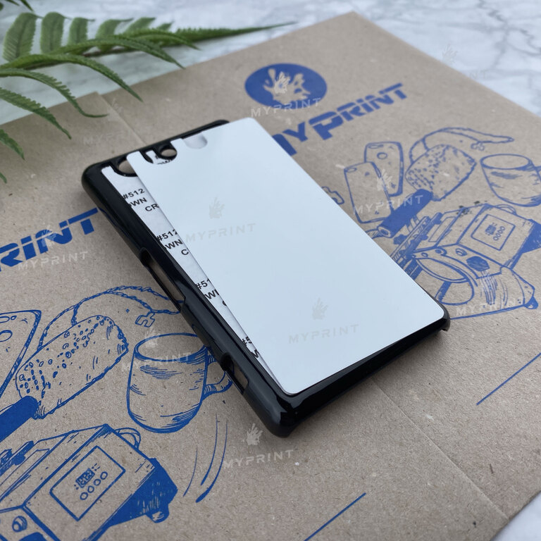 Чехол для сублимации 2D пластиковый (PC) для Sony Xperia Z4 Compact черный (3504) 