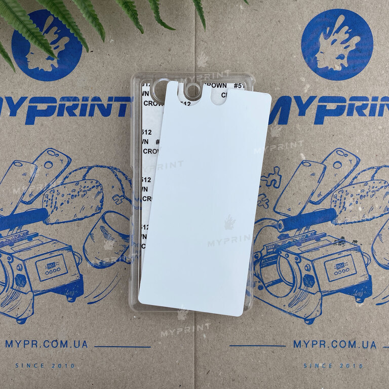 Чехол для сублимации 2D пластиковый (PC) для Sony Xperia Z4 Compact прозрачный (3506) 