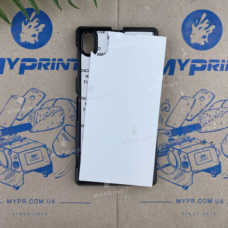 Чехол для сублимации 2D пластиковый (PC) для Sony Xperia Z1 черный (3532) 