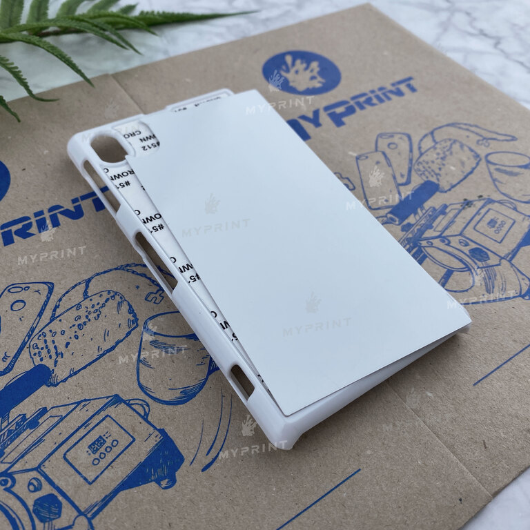 Чохол для сублімації 2D пластиковий (PC) для Sony Xperia Z1 білий (3533) 
