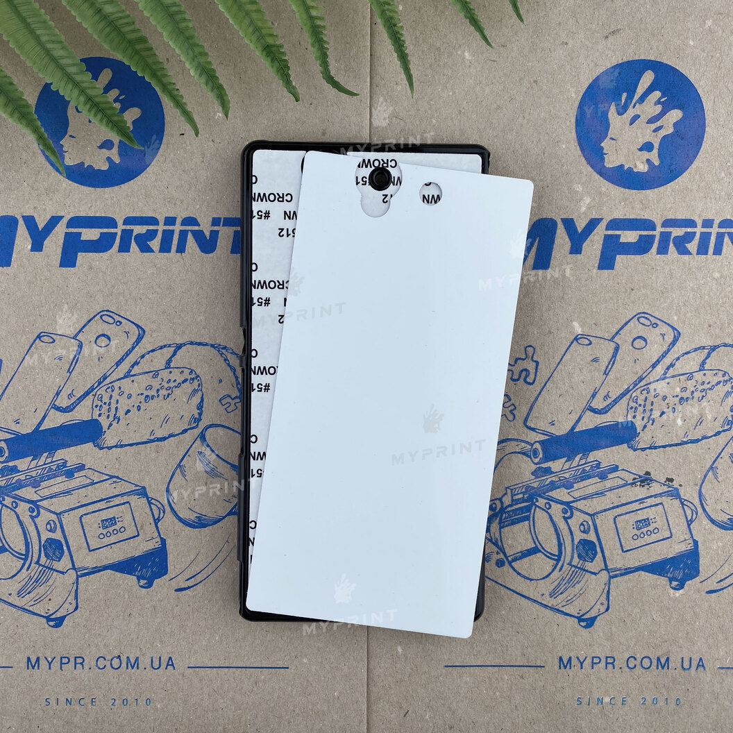 Чохол для сублімації 2D пластиковий (PC) для Sony Xperia Z чорний (3536) - фото 1 - Заготовки для сублімації