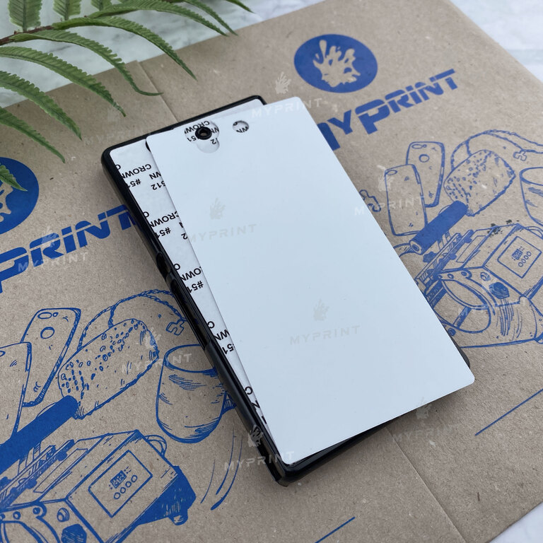 Cover for sublimation 2D plastic (PC) for Sony Xperia Z black (3536) 