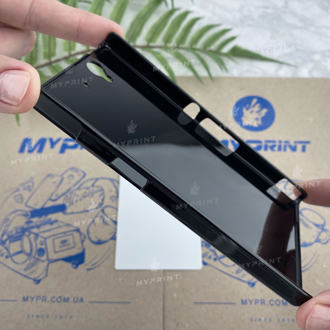 Чохол для сублімації 2D пластиковий (PC) для Sony Xperia Z чорний (3536) - фото 4 - Заготовки для сублімації
