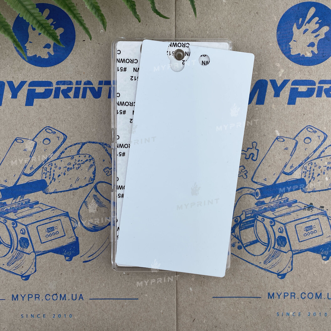 Cover for sublimation 2D plastic (PC) for Sony Xperia Z transparent (3538) - фото 1 - Blanks for sublimation