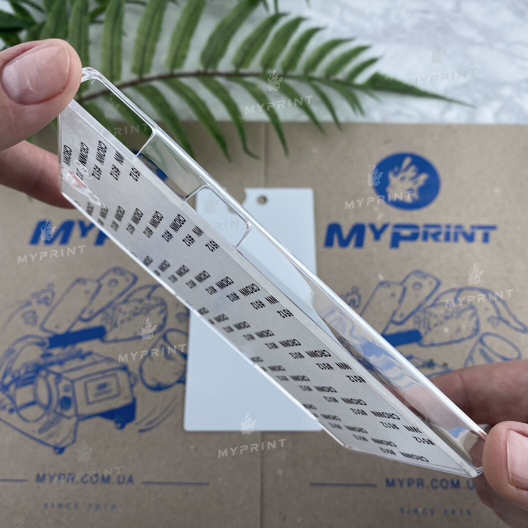 Cover for sublimation 2D plastic (PC) for Sony Xperia Z transparent (3538) - фото 3 - Blanks for sublimation