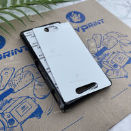 Cover for sublimation 2D plastic (PC) for Sony Xperia C black (3548) - фото 2 - Blanks for sublimation