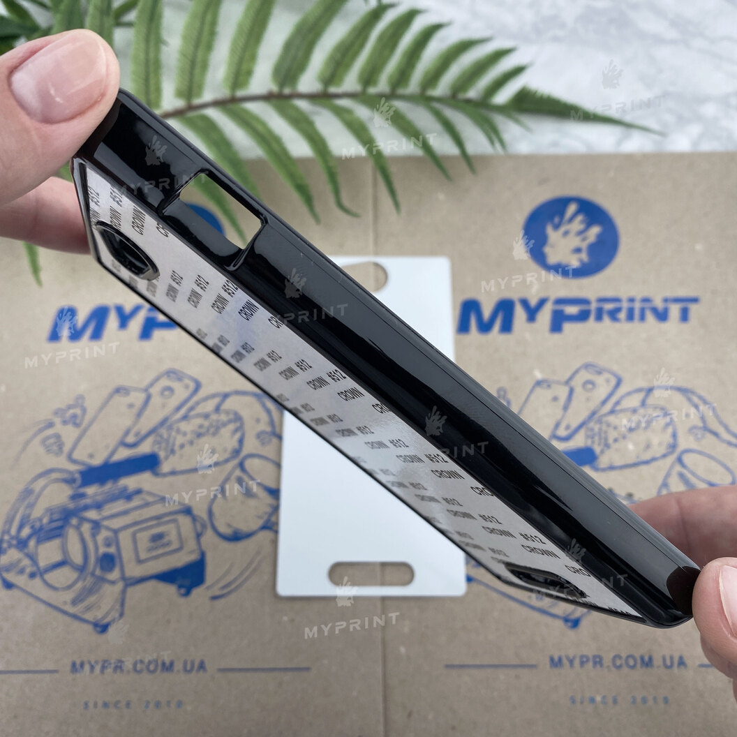 Cover for sublimation 2D plastic (PC) for Sony Xperia C black (3548) - фото 3 - Blanks for sublimation