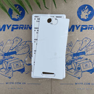 Чохол для сублімації 2D пластиковий (PC) для Sony Xperia C білий (3549) - фото 1 - Заготовки для сублімації