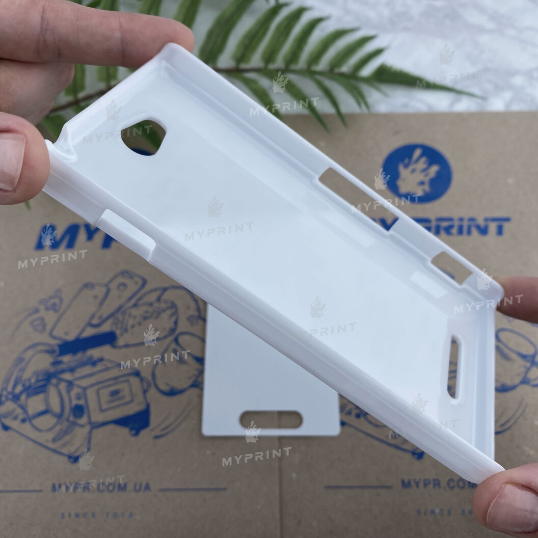 Чохол для сублімації 2D пластиковий (PC) для Sony Xperia C білий (3549) - фото 4 - Заготовки для сублімації