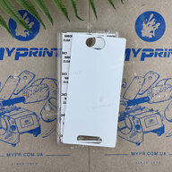 Чохол для сублімації 2D пластиковий (PC) для Sony Xperia C прозорий (3550) - фото 1 - Заготовки для сублімації