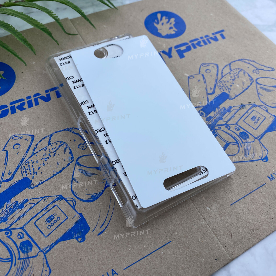 Чохол для сублімації 2D пластиковий (PC) для Sony Xperia C прозорий (3550) - фото 2 - Заготовки для сублімації