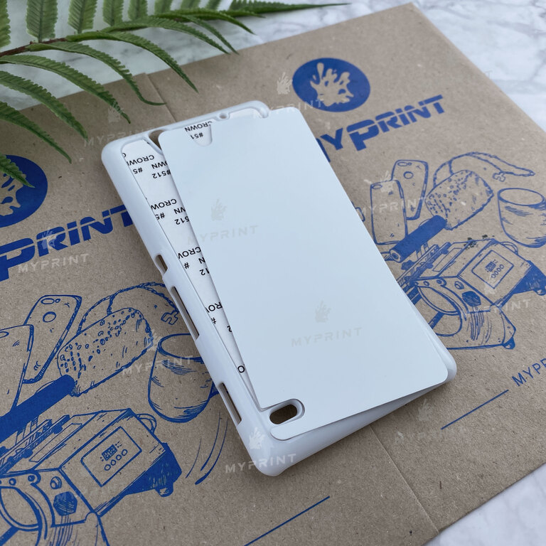 Чохол для сублімації 2D пластиковий (PC) для Sony Xperia C4 білий (4025) 