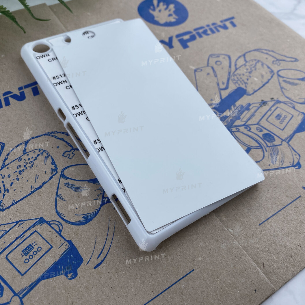 Cover for sublimation 2D plastic (PC) for Sony Xperia M5 white (4033) - фото 2 Cover for sublimation 2D plastic (PC) for Sony Xperia M5 white (4033) - фото 2 - Blanks for sublimation