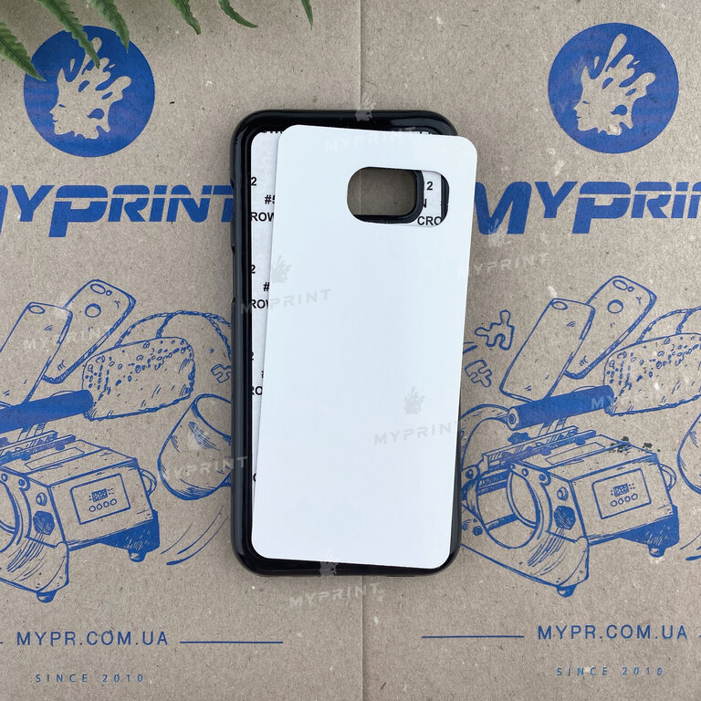 Чехол для сублимации 2D пластиковый (PC) для Samsung A3 A320 (2017) черный (4111) 