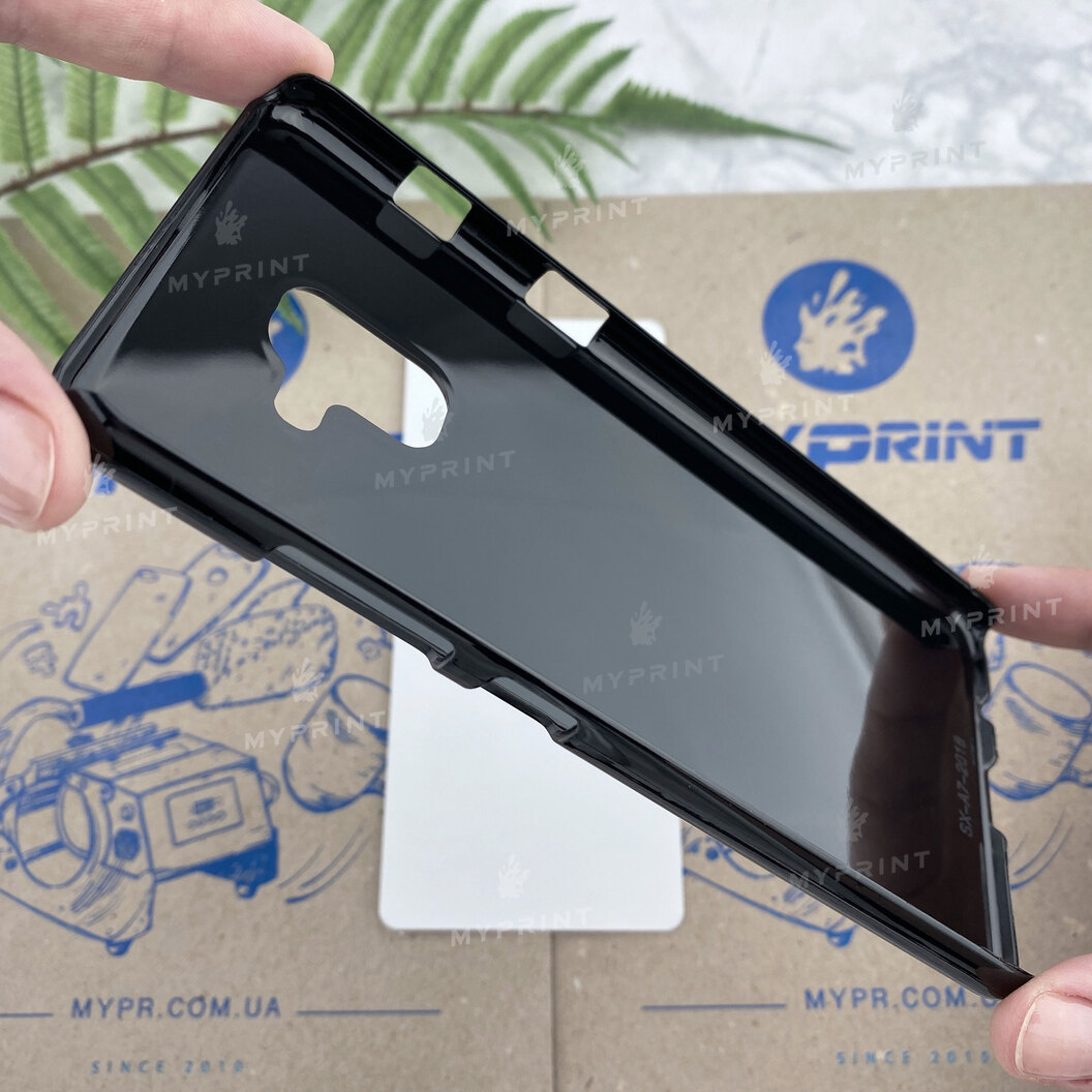 Чехол для сублимации 2D пластиковый (PC) для Samsung A8 Plus 2018 черный (4319) - фото 3 Чехол для сублимации 2D пластиковый (PC) для Samsung A8 Plus 2018 черный (4319) - фото 3 - Заготовки для сублимации