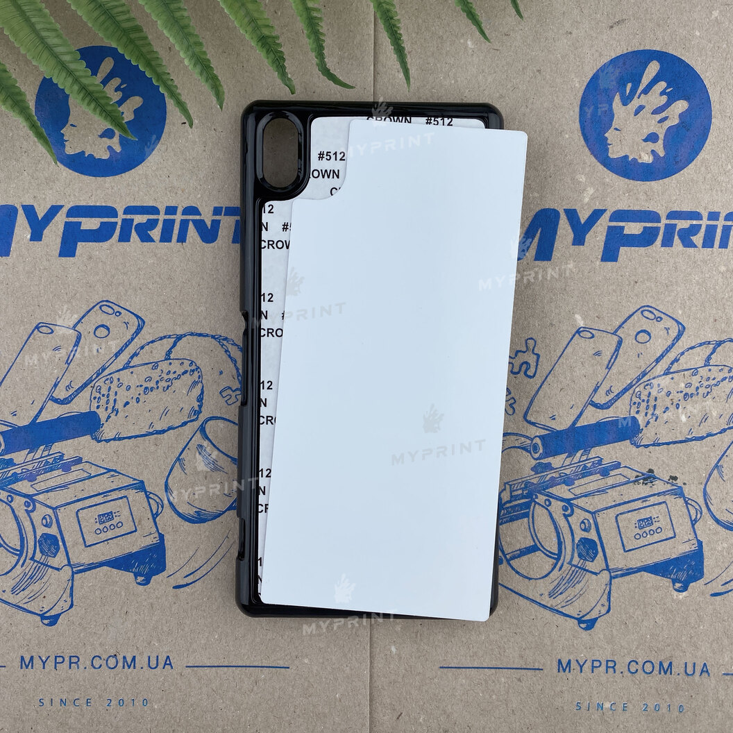 Чехол для сублимации 2D пластиковый (PC) для Sony Xperia Z2 черный (3524) - фото 1 - Заготовки для сублимации