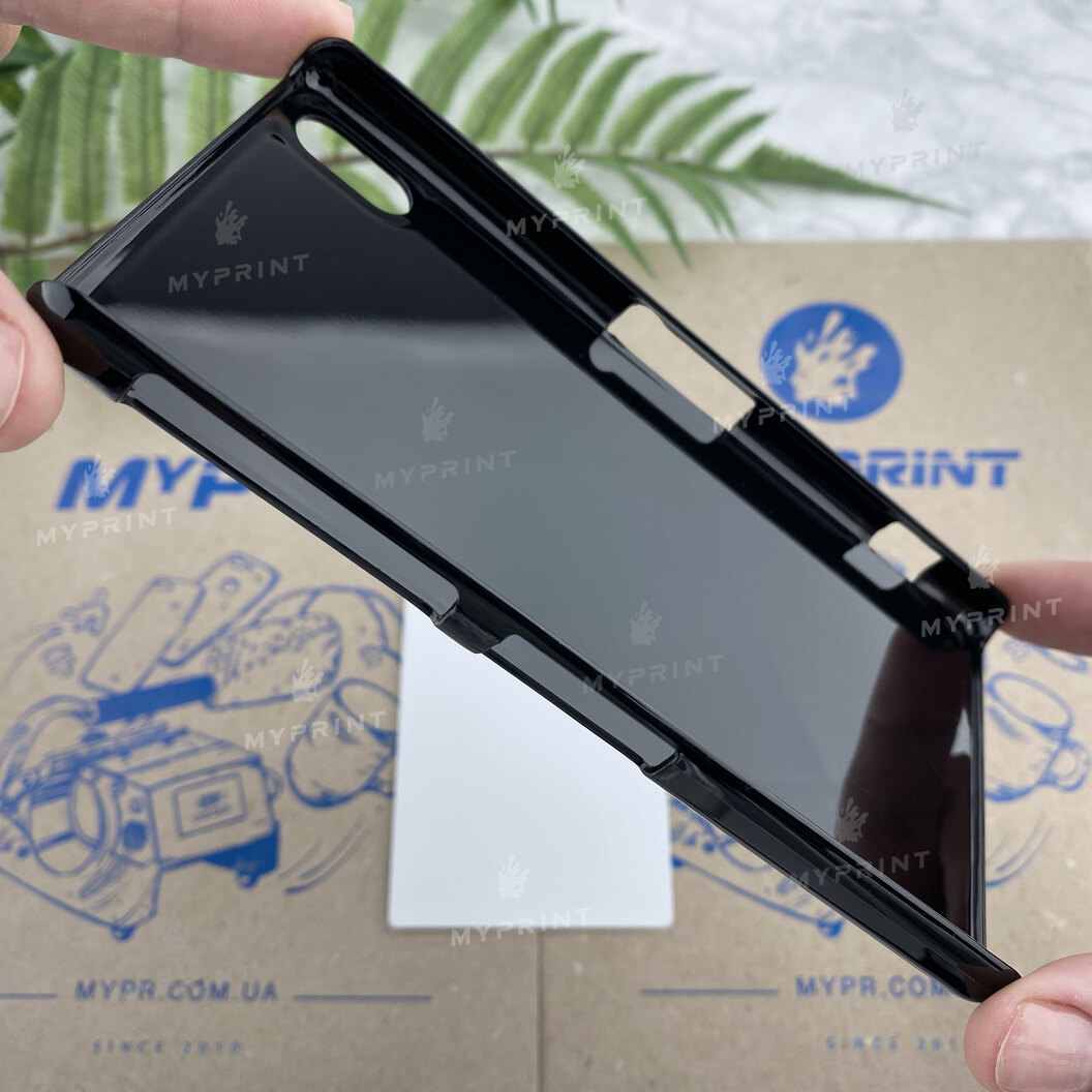 Чехол для сублимации 2D пластиковый (PC) для Sony Xperia Z2 черный (3524) - фото 3 - Заготовки для сублимации