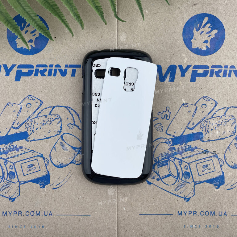 Чехол для сублимации 2D пластиковый (PC) для Samsung S3 mini черный (3370)  Чехол для сублимации 2D пластиковый (PC) для Samsung S3 mini черный (3370)