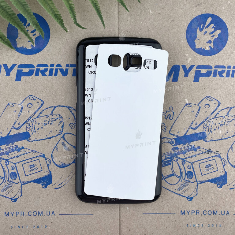 Чехол для сублимации 2D пластиковый (PC) для Samsung Grand 2 Duos G7102 черный (3374) 