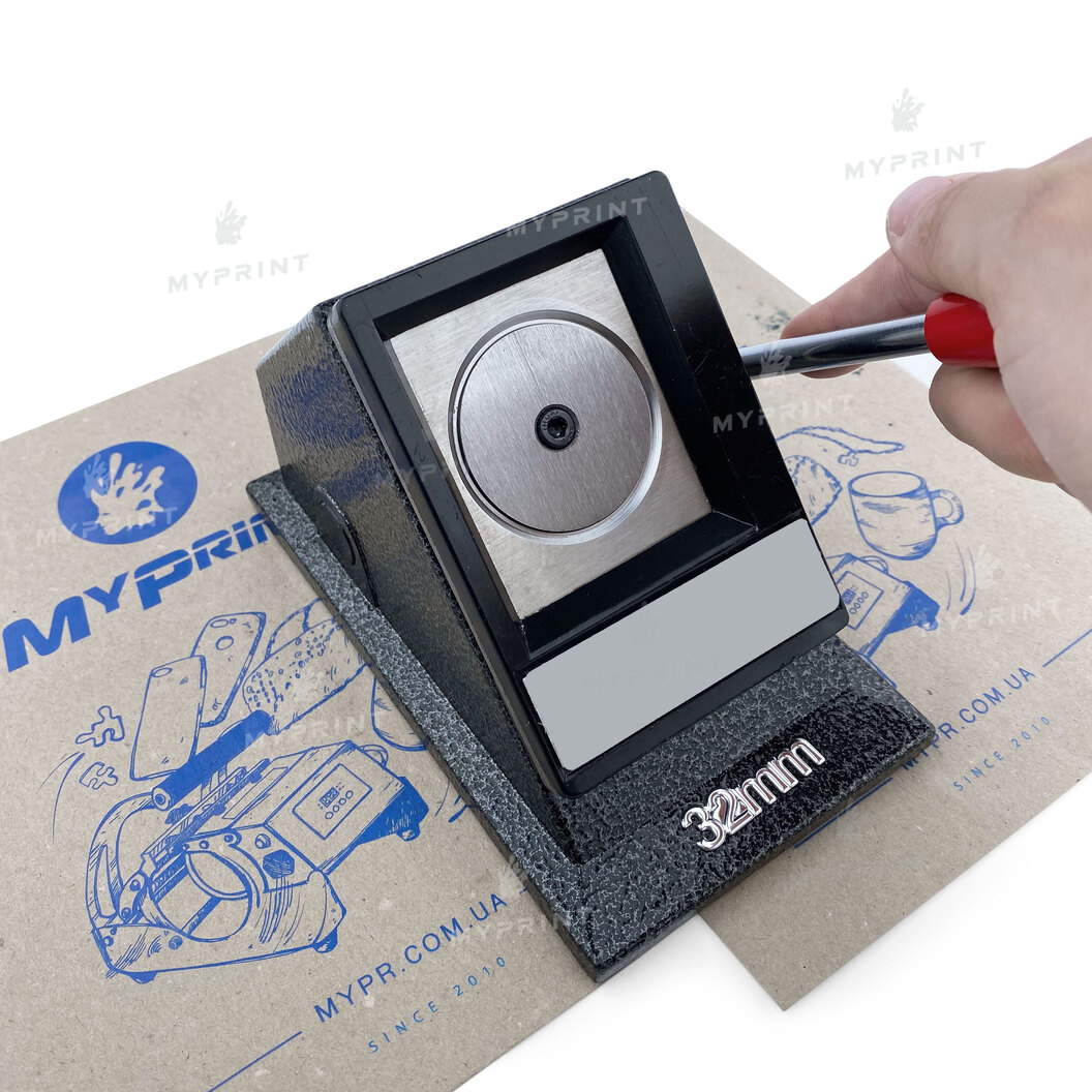 Висічка d = 32 мм (0079) - фото 3 Висічка d = 32 мм (0079) - фото 3 - Обладнання і заготовки для значків магнітів брелоків