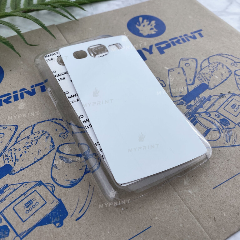 Чехол для сублимации 2D пластиковый (PC) для Samsung Grand 2 Duos G7102 прозрачный (3376) 