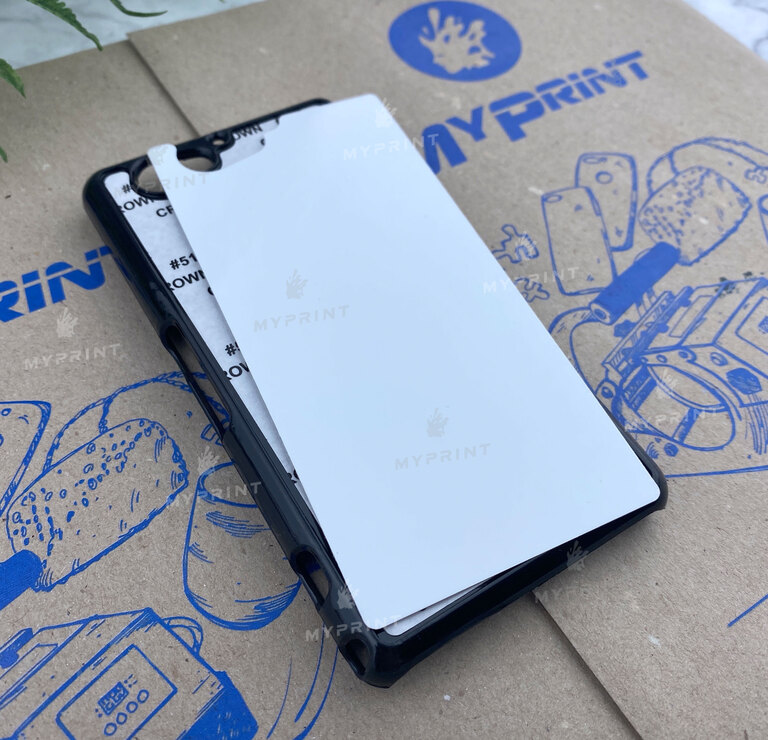 Чехол для сублимации 2D пластиковый (PC) для Sony Xperia Z2 Compact черный (3520) 