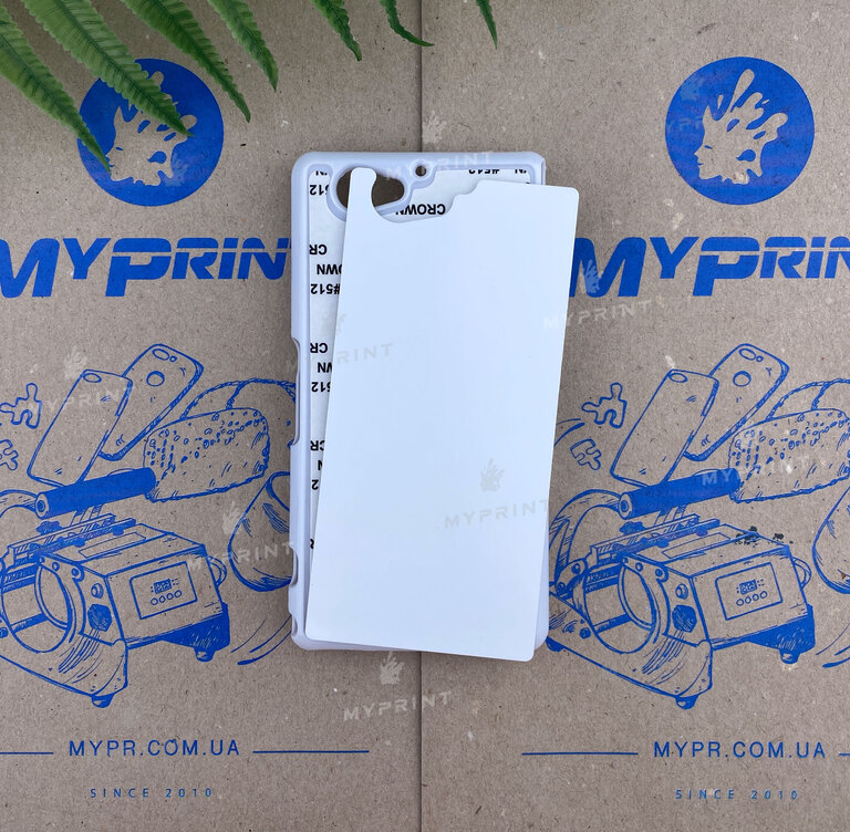 Cover for sublimation 2D plastic (PC) for Sony Xperia Z2 Compact white (3521)  Cover for sublimation 2D plastic (PC) for Sony Xperia Z2 Compact white (3521)