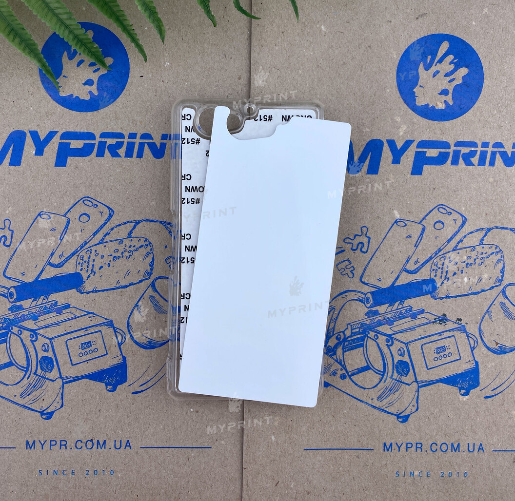 Чехол для сублимации 2D пластиковый (PC) для Sony Xperia Z2 Compact прозрачный (3522) - фото 1 - Заготовки для сублимации