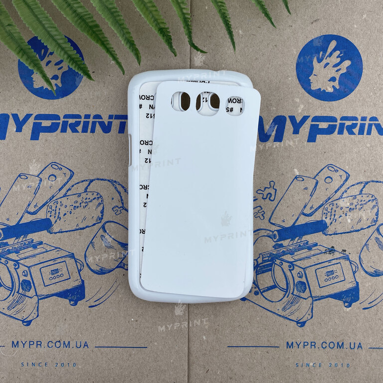 Чохол для сублімації 2D пластиковий (PC) для Samsung Win I8552 білий (3395) 