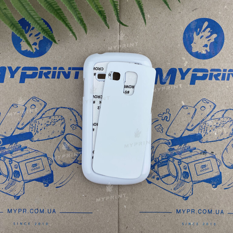 Чохол для сублімації 2D пластиковий (PC) для Samsung S3 mini білий (3371) 