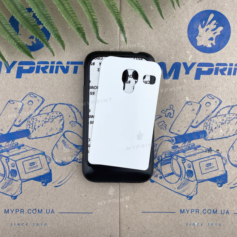 Чехол для сублимации 2D пластиковый (PC) для Samsung Ace Plus S7500 черный (3423) 