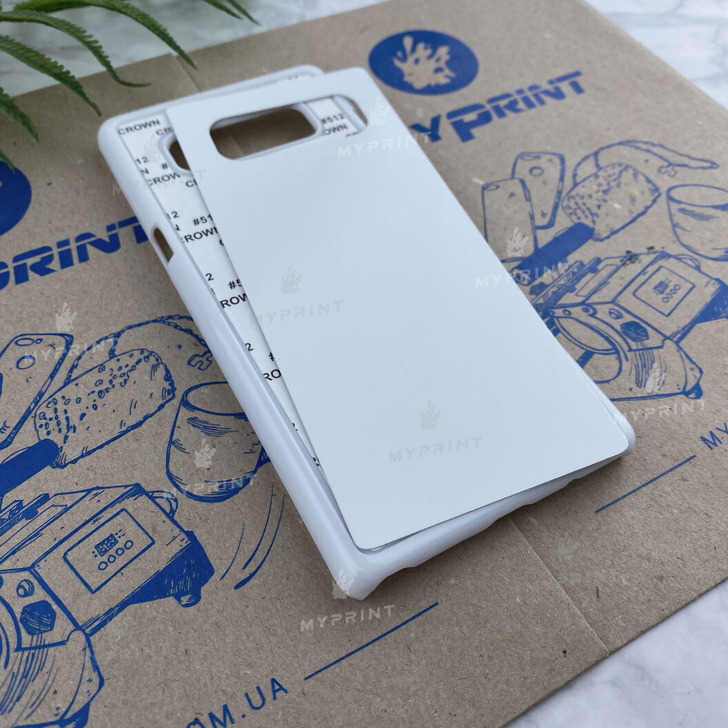 Cover for sublimation 2D plastic (PC) for Samsung Note 8 white (4312) - фото 2 Cover for sublimation 2D plastic (PC) for Samsung Note 8 white (4312) - фото 2 - Blanks for sublimation