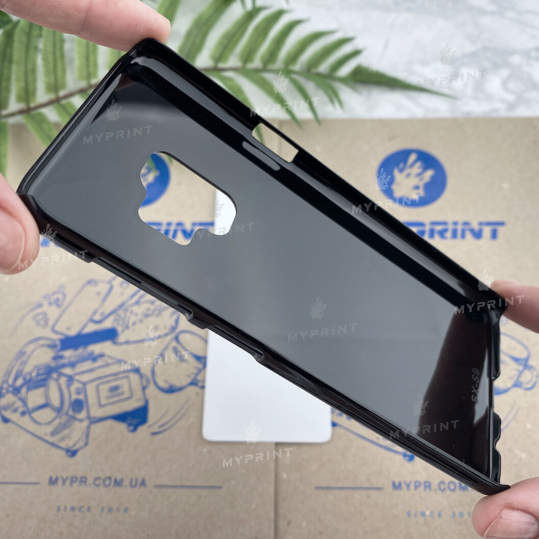 Чехол для сублимации 2D пластиковый (PC) для Samsung S9 черный (4303) - фото 3 Чехол для сублимации 2D пластиковый (PC) для Samsung S9 черный (4303) - фото 3 - Заготовки для сублимации