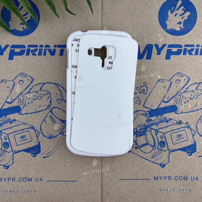 Чохол для сублімації 2D пластиковий (PC) для Samsung S Duos 2 S7582 білий (3438) 