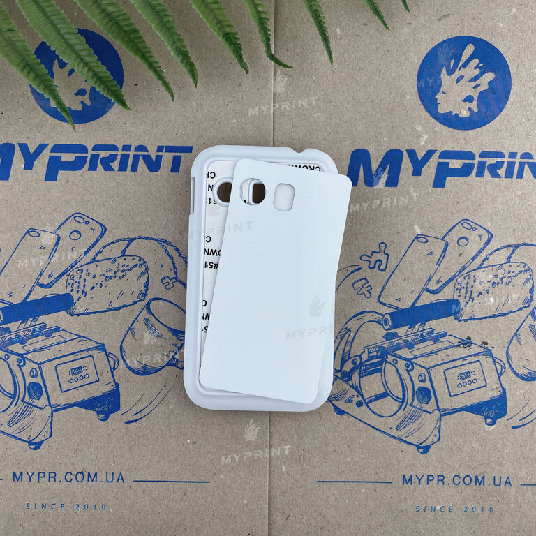 Чохол для сублімації 2D пластиковий (PC) для Samsung Y S5360 білий (3449) 