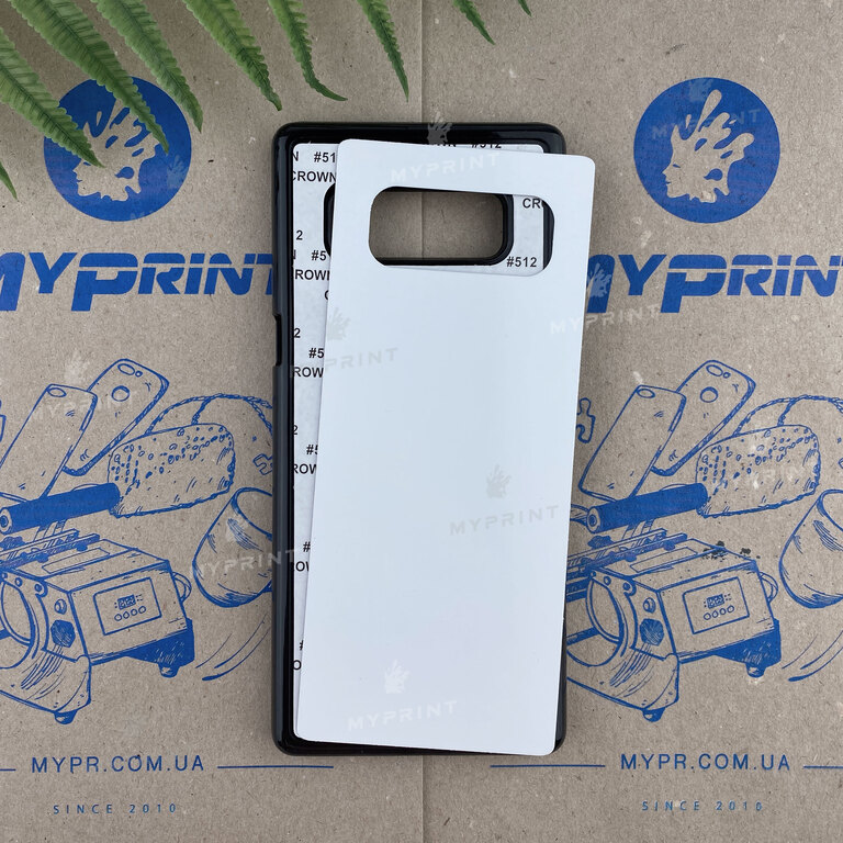Cover for sublimation 2D plastic (PC) for Samsung Note 8 black (4311)  Cover for sublimation 2D plastic (PC) for Samsung Note 8 black (4311)